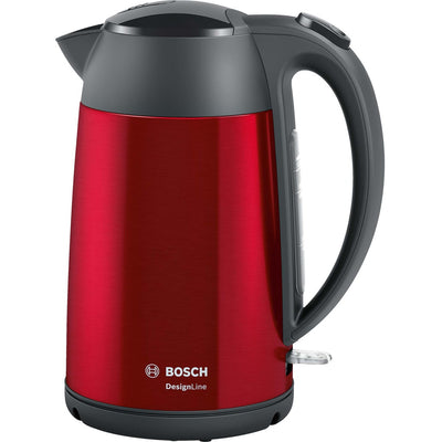 DesignLine TWK3P424 Wasserkocher 1,7L 2400W Rot, Grau