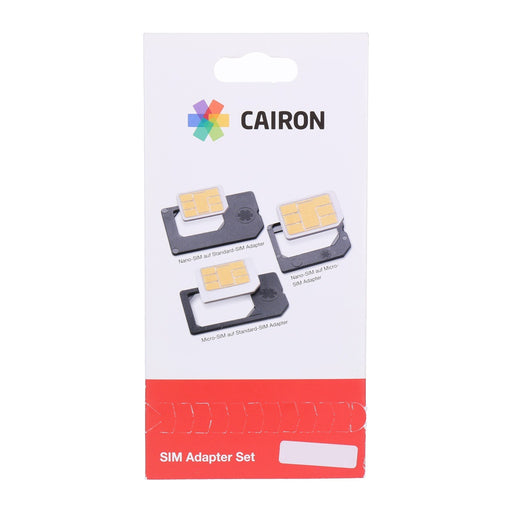 Produktbild Smartphone-Adapter - Cairon SIM-Karten Adapter Set Nano / Micro / Standard Sim