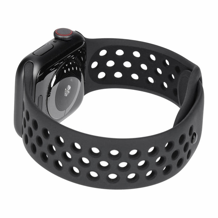 Apple Watch Series 5 Nike+ 44mm GPS + 4G Spacegrau Aluminiumgehäuse Sportarmband schwarz