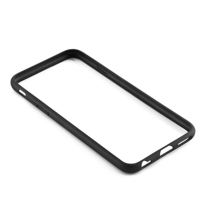 0.3 stoßabsorbierender Bumper mit transparenter Rückseite für iPhone 6 / 6S schwarz