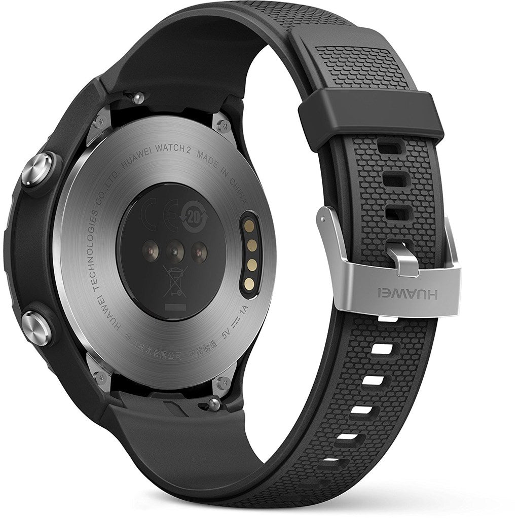 Produktbild Smartwatch - Huawei Watch 2 4G Carbon Black Sportarmband