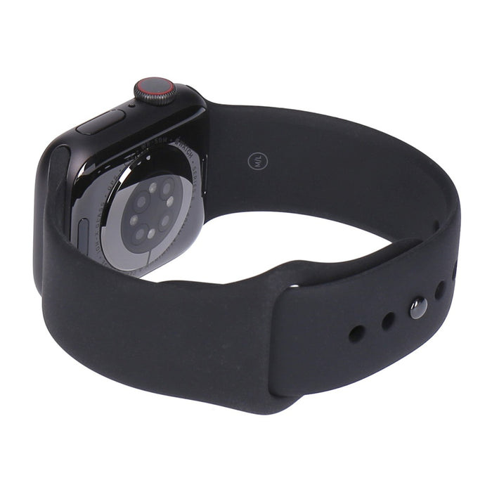 Apple Watch Series 6 40mm GPS + 4G Spacegrau Aluminiumgehäuse mit Sportarmband Schwarz