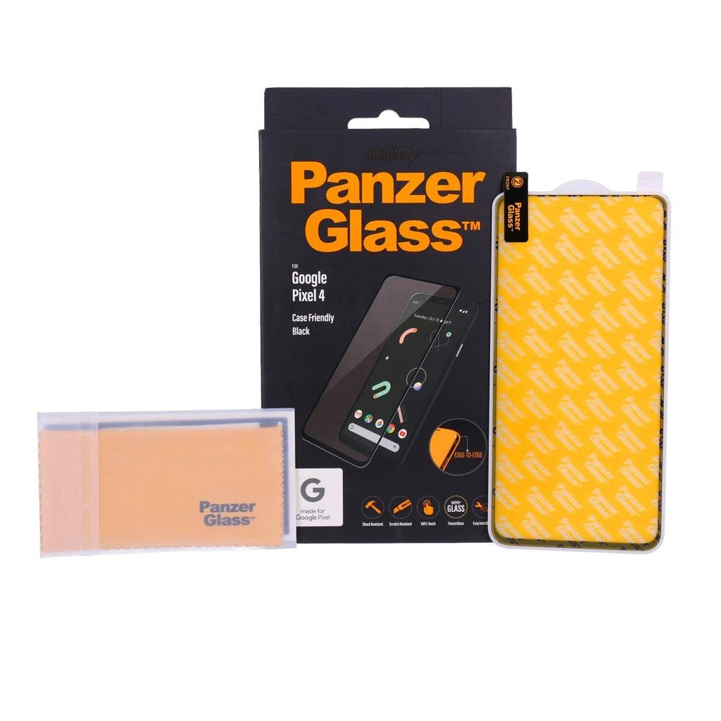 Produktbild Displayschutzglas - PanzerGlass Google Pixel 4 Displayschutz schwarz Case Friendly E2E