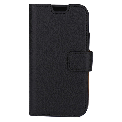 Produktbild Smartphone-Hülle - Xqisit Slim Wallet Leder Hülle iPhone 12 mini schwarz
