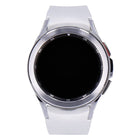 Samsung Galaxy Watch4 Classic 42mm Silber mit Silikonarmband Weiß