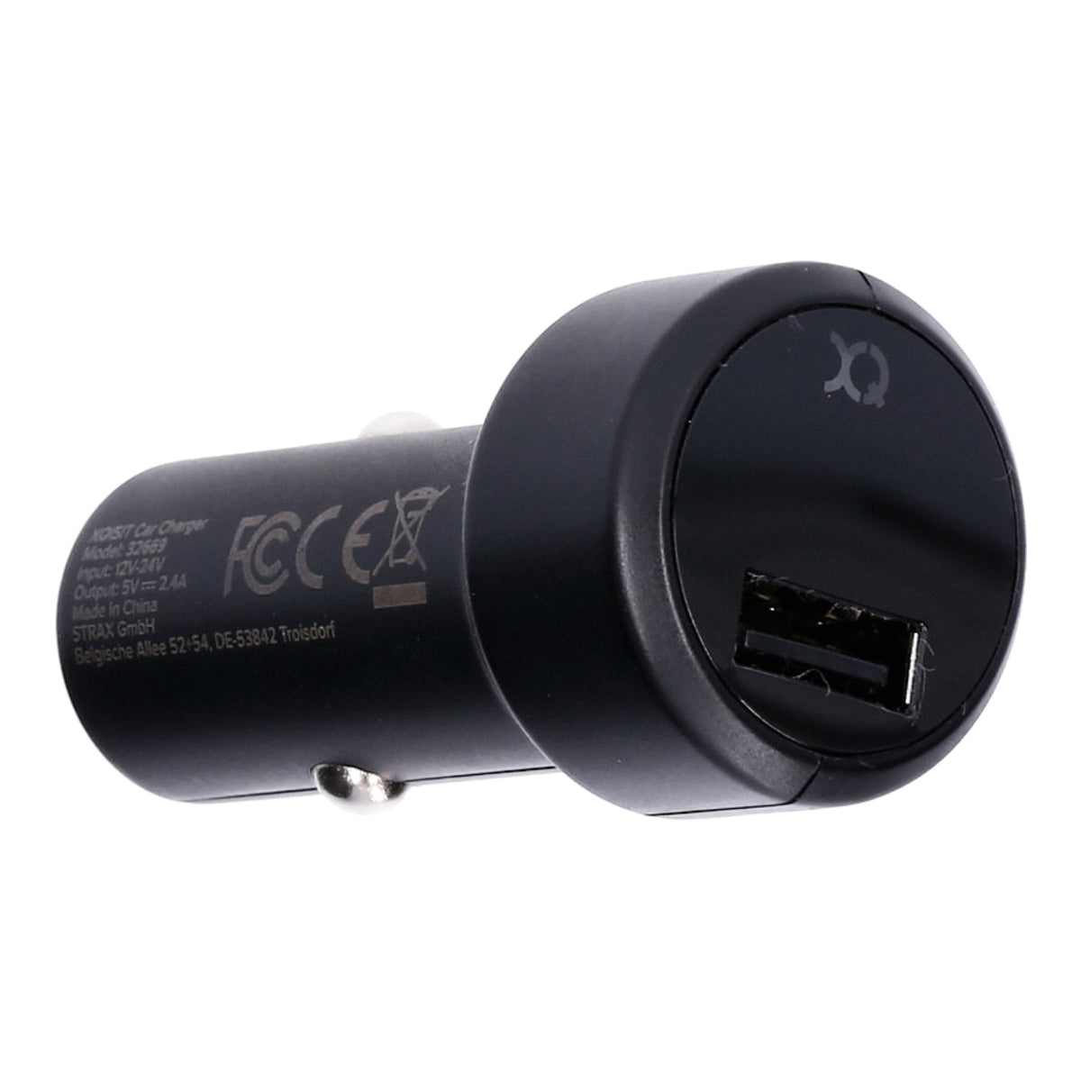 Produktbild USB-Ladegerät - Xqisit KZF USB-Ladegerät PKW Adapter 2,4A schwarz