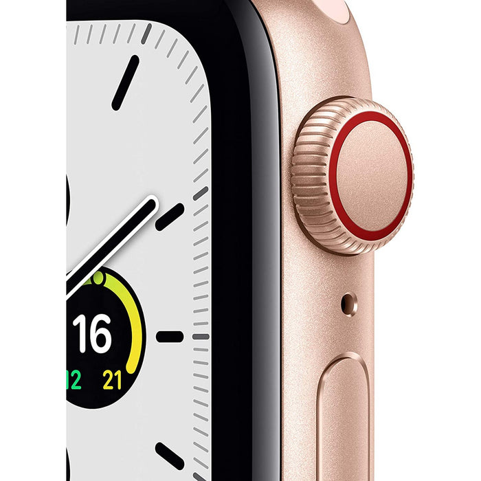 Apple Watch SE 40mm GPS + 4G Gold Aluminiumgehäuse mit Sportarmband Pink Sand