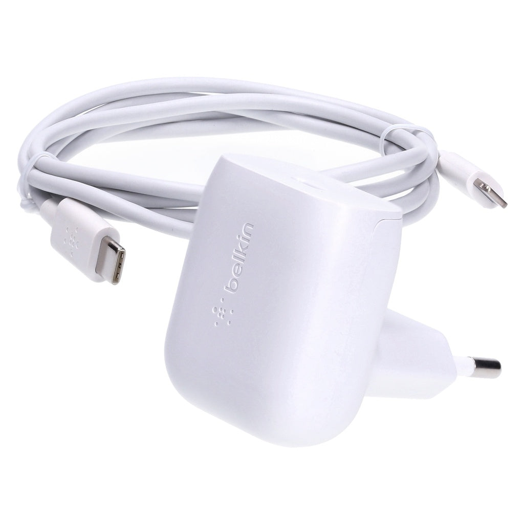 Produktbild USB-Kabel - Belkin USB-C Wall Charger 18W weiß inkl. USB-C-Kabel mit Lightning Connector