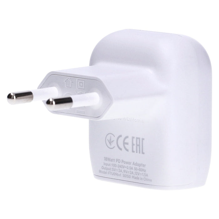 Belkin USB-C Wall Charger 18W weiß inkl. USB-C-Kabel mit Lightning Connector