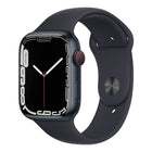 Apple Watch Series 7 45mm GPS + 4G Mitternacht Aluminumgehäuse mit Sportarmband Mitternacht
