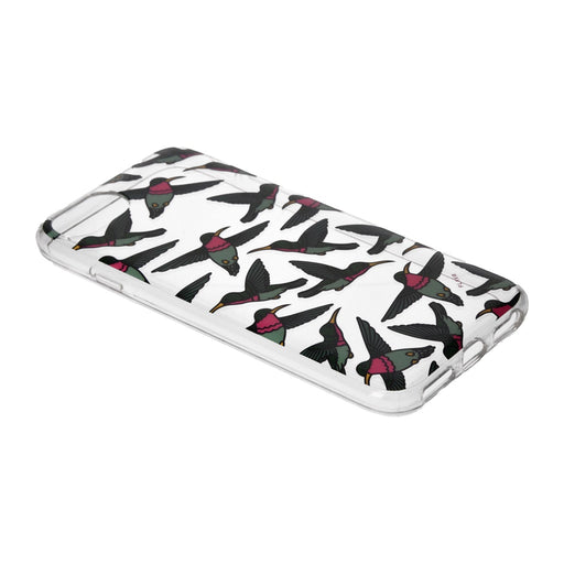 Produktbild Smartphone-Hülle - FLAVR TPU Schutzhülle Back Case für Apple iPhone 6/6S/7 Hummingbirds transparent