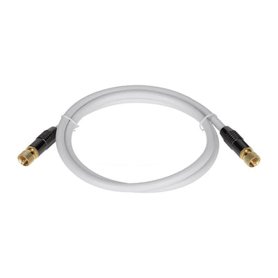 SAT-Kabel in weiß, gerade  1m
