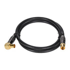 TP Antennenkabel schwarz 90° gewinkelt  1m