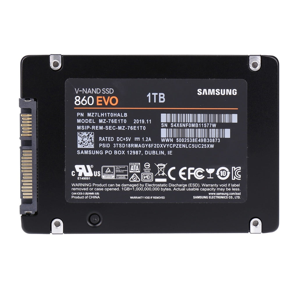 Produktbild interne SSD - Samsung 860 EVO int. 2,5" SSD 1TB