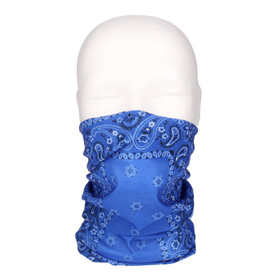 Multifunktionstuch, Bandana Schlauchschal, als UV-Schutz, Outdoor Halstuch oder Stirnband, unisex classic blue