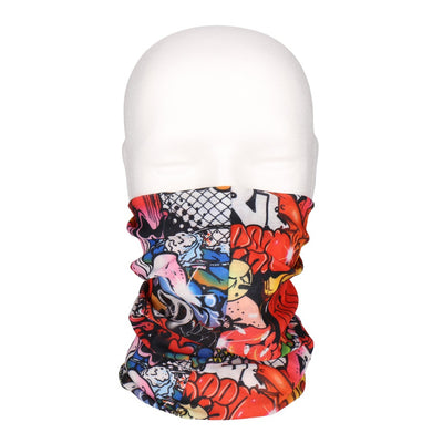 Multifunktionstuch, Bandana Schlauchschal, als UV-Schutz, Outdoor Halstuch oder Stirnband, unisex grafitti 1