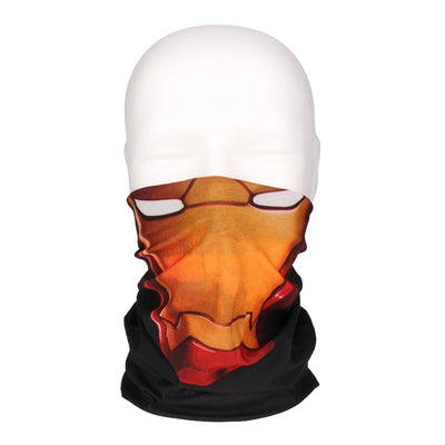 Multifunktionstuch, Bandana Schlauchschal, als UV-Schutz, Outdoor Halstuch oder Stirnband, unisex iron man