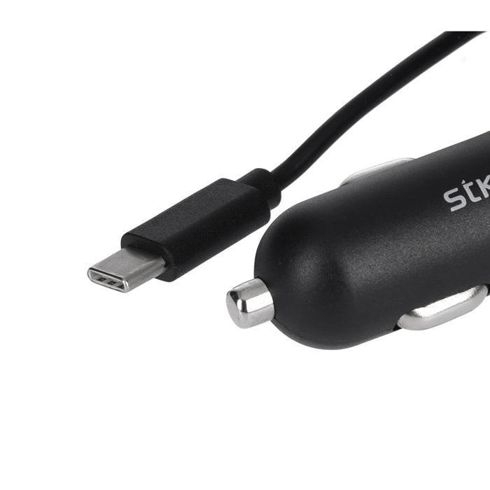 STK KFZ-Ladegerät USB-C Anschluß 5V 2,4A 1m in schwarz