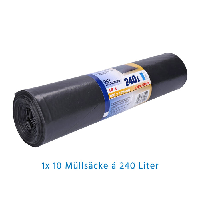 Müllsackrolle 240 Liter 10 Säcke