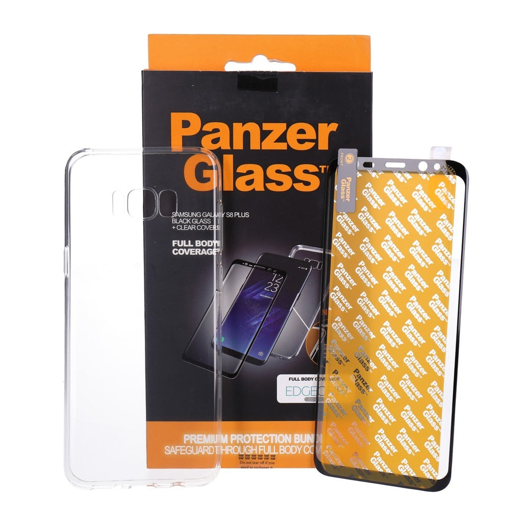 Produktbild Displayschutzglas - PanzerGlass Displayschutz Schwarz für Samsung Galaxy S8+ inkl. Clear Cover