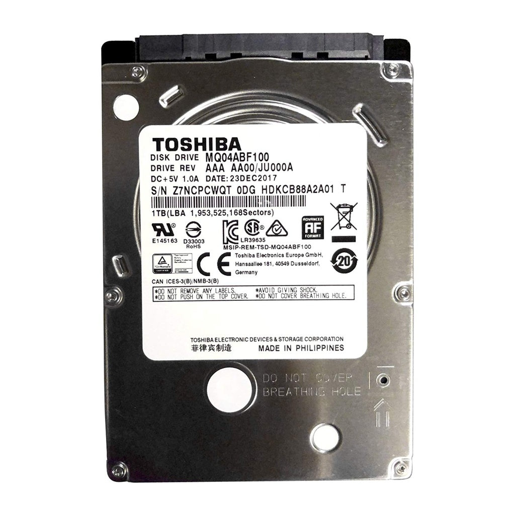 Produktbild interne HDD-Festplatte - Toshiba MQ04ABF100 int. 2.5" Festplatte 1TB