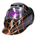 TP Automatik Solar Schweißhelm mit UV-Schutz, auto Verdunkelung, Feuerhemmend, schnelle Schaltzeiten- Black & Gold (1501-A)