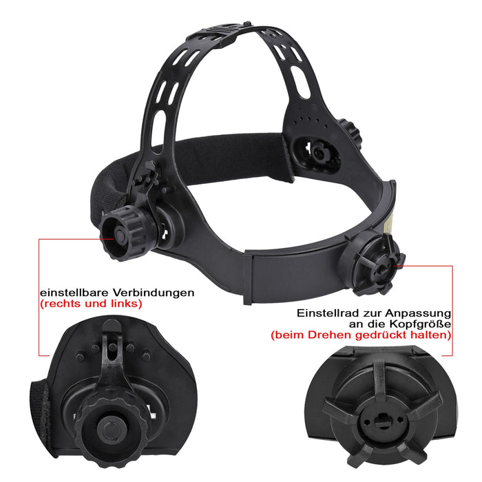 TP Automatik Solar Schweißhelm mit UV-Schutz Metal Verdunkelung, Feuerhemmend, schnelle Schaltzeiten-