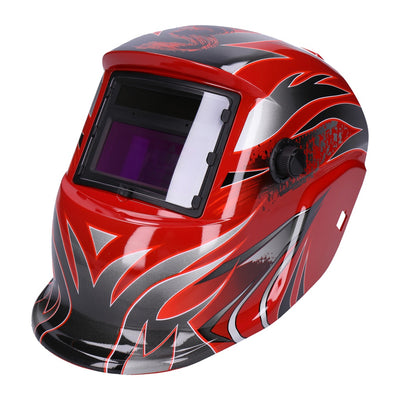 Automatik Solar Schweißhelm mit UV-Schutz, auto Verdunkelung, Feuerhemmend, schnelle Schaltzeiten- Red Head (1603-F)