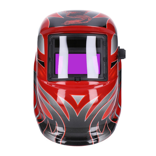 Produktbild Brandschutzeinheit - TP Automatik Solar Schweißhelm mit UV-Schutz, auto Verdunkelung, Feuerhemmend, schnelle Schaltzeiten- Red Head (1603-F)