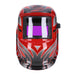 TP Automatik Solar Schweißhelm mit UV-Schutz, auto Verdunkelung, Feuerhemmend, schnelle Schaltzeiten- Red Head (1603-F)