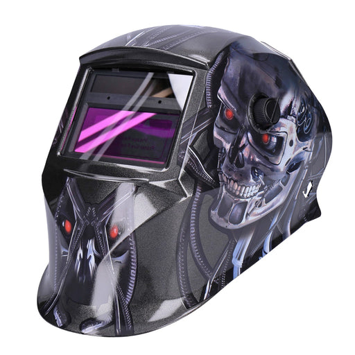 Produktbild Schweißhelm - TP Automatik Solar Schweißhelm mit UV-Schutz, auto Verdunkelung, Feuerhemmend, schnelle Schaltzeiten- Terminator (1612-A)