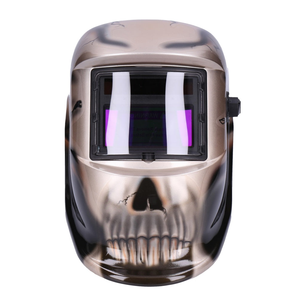 Produktbild Schweißhelm - TP Automatik Solar Schweißhelm mit UV-Schutz, auto Verdunkelung, Feuerhemmend, schnelle Schaltzeiten- Skull (1615-D)