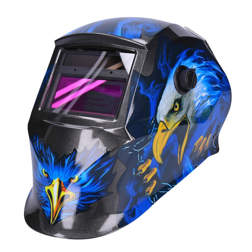 Produktbild Schweißhelm - TP Automatik Solar Schweißhelm mit UV-Schutz, auto Verdunkelung, Feuerhemmend, schnelle Schaltzeiten- Blue Eagle (1624-A)