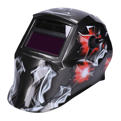 Produktbild Atemschutzmasken - TP Automatik Solar Schweißhelm mit UV-Schutz, auto Verdunkelung, Feuerhemmend, schnelle Schaltzeiten- Abstract (1639-A)