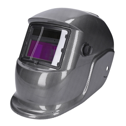 Produktbild Brandschutzeinheit - TP Automatik Solar Schweißhelm mit UV-Schutz, auto Verdunkelung, Feuerhemmend, schnelle Schaltzeiten- Carbon Style 1645-A
