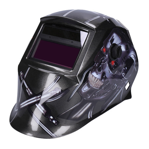 Produktbild Atemschutzmasken - TP Automatik Solar Schweißhelm mit UV-Schutz, auto Verdunkelung, Feuerhemmend, schnelle Schaltzeiten- Terminator 2 (1646-A)