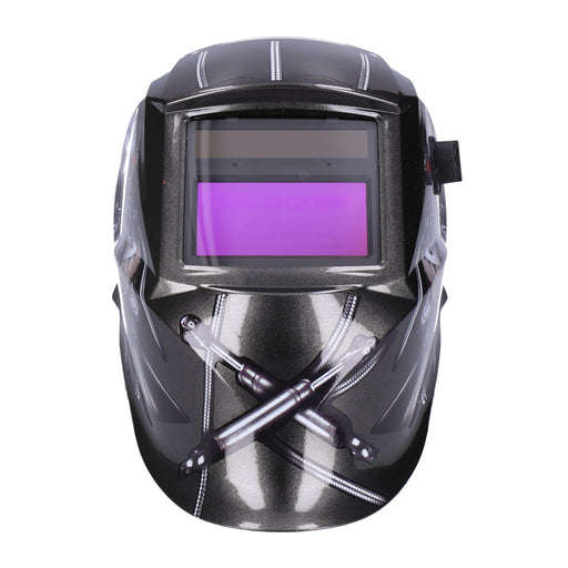 Produktbild Atemschutzmasken - TP Automatik Solar Schweißhelm mit UV-Schutz, auto Verdunkelung, Feuerhemmend, schnelle Schaltzeiten- Terminator 2 (1646-A)