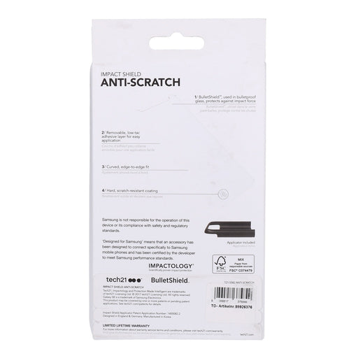 Produktbild Displayschutzfolie - Tech21 Anti-Scratch Displayschutzfolie für Samsung Galaxy S8 - Transparent