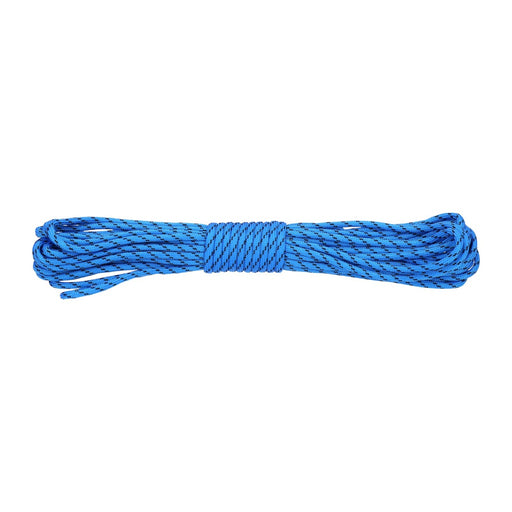 Produktbild Abspannleine - Paracord 550lb Nylon Seil, Abspannseil für Camping Fallschirmschnur reißfest - 4mm, 249 Kg (10 Meter) Blau #108