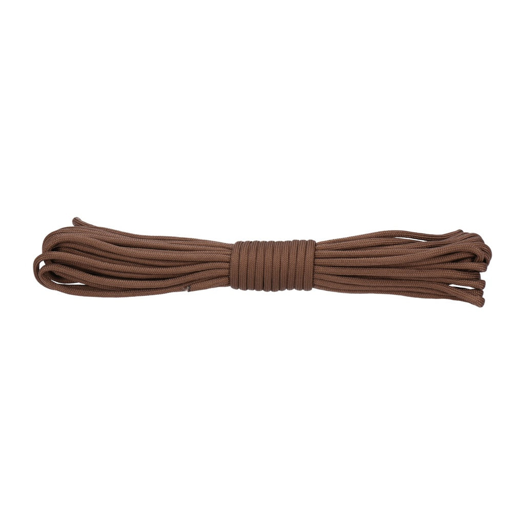 Produktbild Abspannleine - Paracord 550lb Nylon Seil, Abspannseil für Camping Fallschirmschnur reißfest - 4mm, 249 Kg (10 Meter) Braun #211