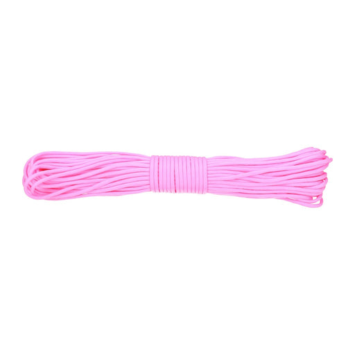 Produktbild Abspannleine - Paracord 550lb Nylon Seil, Abspannseil für Camping Fallschirmschnur reißfest - 4mm, 249 Kg (30 Meter) Pink #163