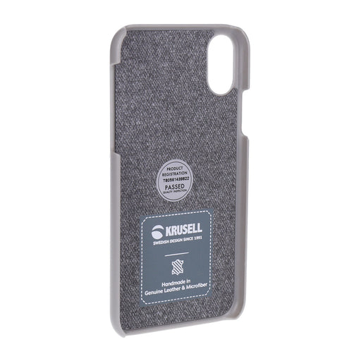 Produktbild Smartphone-Hülle - Krusell Cover Tanum für iPhone Xs  grau/beige