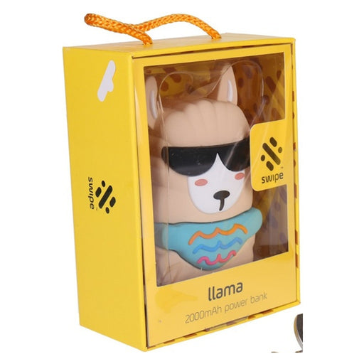 Produktbild Powerbank - Swipe Lama Kollektion 3 Teile Set Design Powerbank 3-in-1 Ladekabel Ringhalter