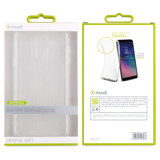 Produktbild Smartphone-Hülle - Muvit Crystal Soft Case TPU Schutzhülle für Samsung Galaxy A6 Plus (2018)