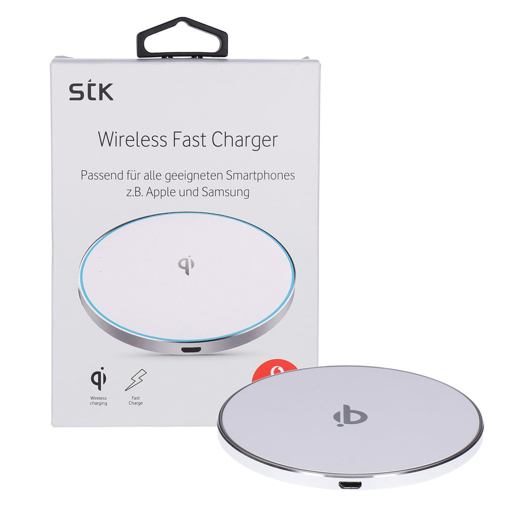 Produktbild Induktions-Ladegerät - Induktive Qi Ladestation universal mit Micro-USB Anschluss 10 W weiß