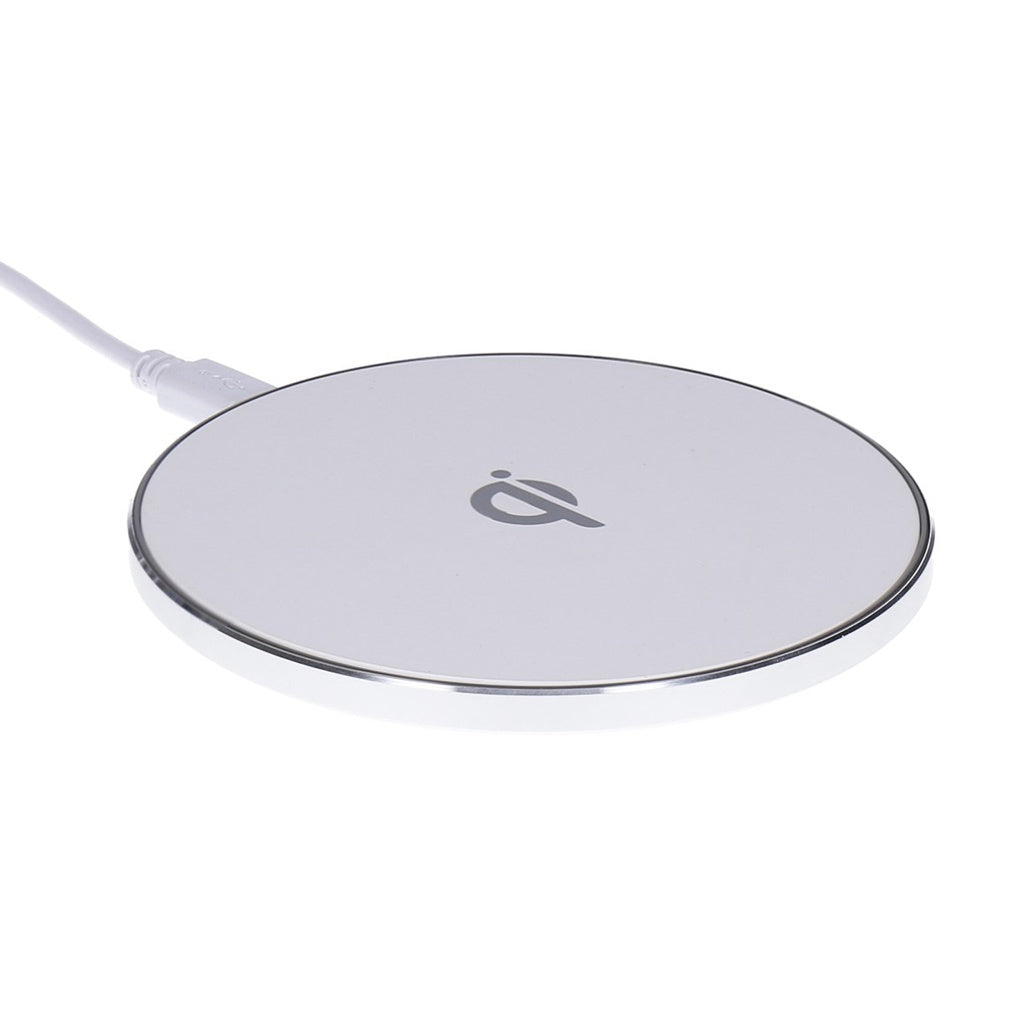 Produktbild Induktions-Ladegerät - Induktive Qi Ladestation universal mit Micro-USB Anschluss 10 W weiß