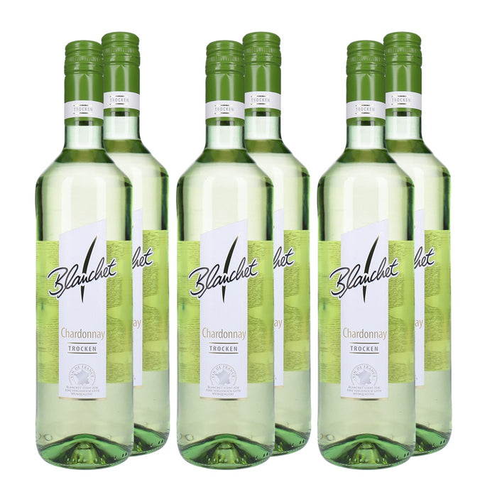 Blanchet Chardonnay Weißwein Trocken 6 x 0,75 L