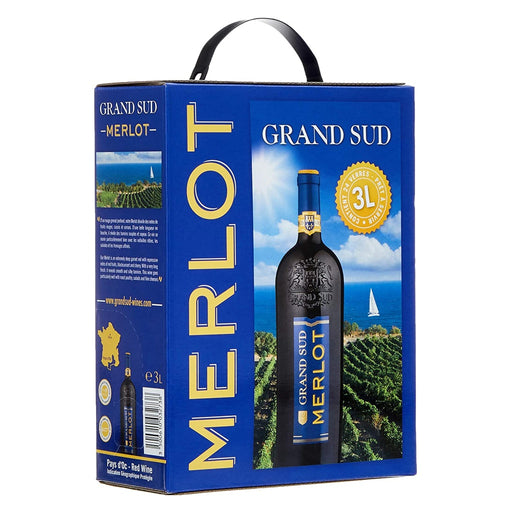 Produktbild Rotwein - Grand Sud Bag in Box Merlot Trocken 1 x 3 L