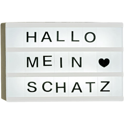 Produktbild Hinweisschild - Led-Leuchtbox Kunststoff weiß Höhe 15 cm