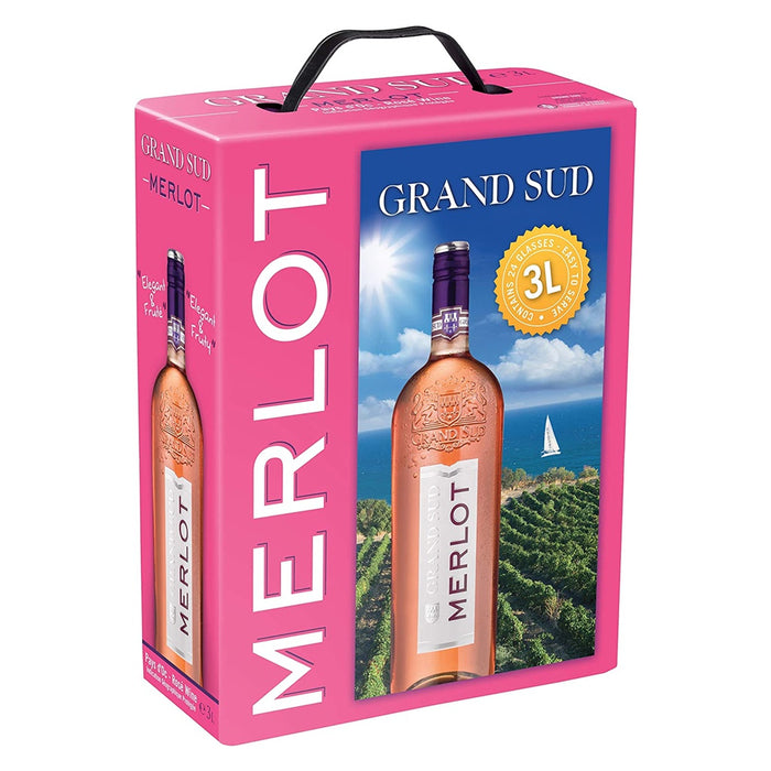 Grand Sud Bag in Box Merlot Rose Trocken 1 x 3 L